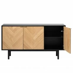 Loftscape Sideboard Charlo - Echtholzfurnier - Eiche / Schwarz 11 Loftscape Sideboard Charlo - Echtholzfurnier - Eiche / Schwarz -Wohnzimmermöbel boutique en ligne 1000277647 210706 14081700124 DETAILS P000000001000277647