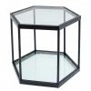 Kare Design Couchtisch Taha - Glas / Metall - Schwarz