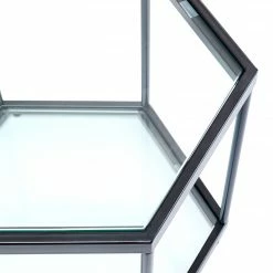 Kare Design Couchtisch Taha - Glas / Metall - Schwarz -Wohnzimmermöbel boutique en ligne 1000277894 210707 11115400004 DETAILS P000000001000277894