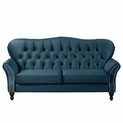 Red Living Sofa Dassel (3-Sitzer) - Samt - Samt Onoli: Marineblau -Wohnzimmermöbel boutique en ligne 1000278199 210715 11324700295 DETAILS P000000001000278199