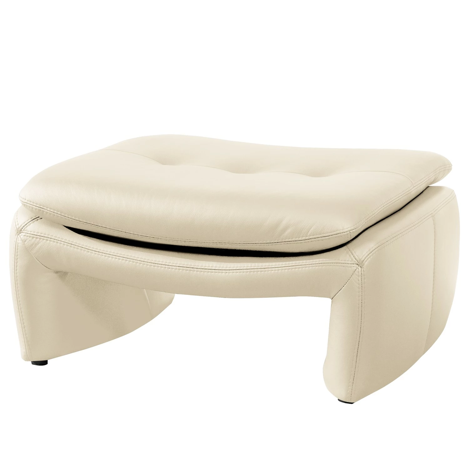 Loftscape Polsterhocker Budal - Echtleder - Echtleder Canela: Weiß 1 Loftscape Polsterhocker Budal - Echtleder - Echtleder Canela: Weiß