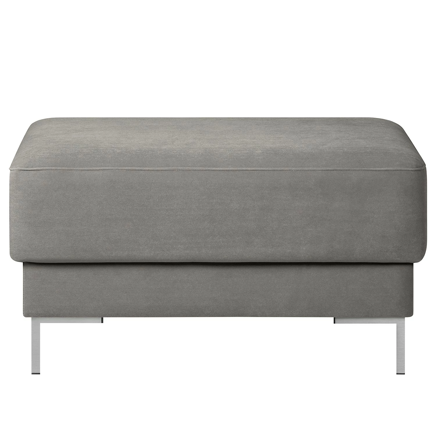 Fredriks Polsterhocker Summer - Samt Vaia: Grau 1 Fredriks Polsterhocker Summer - Samt Vaia: Grau