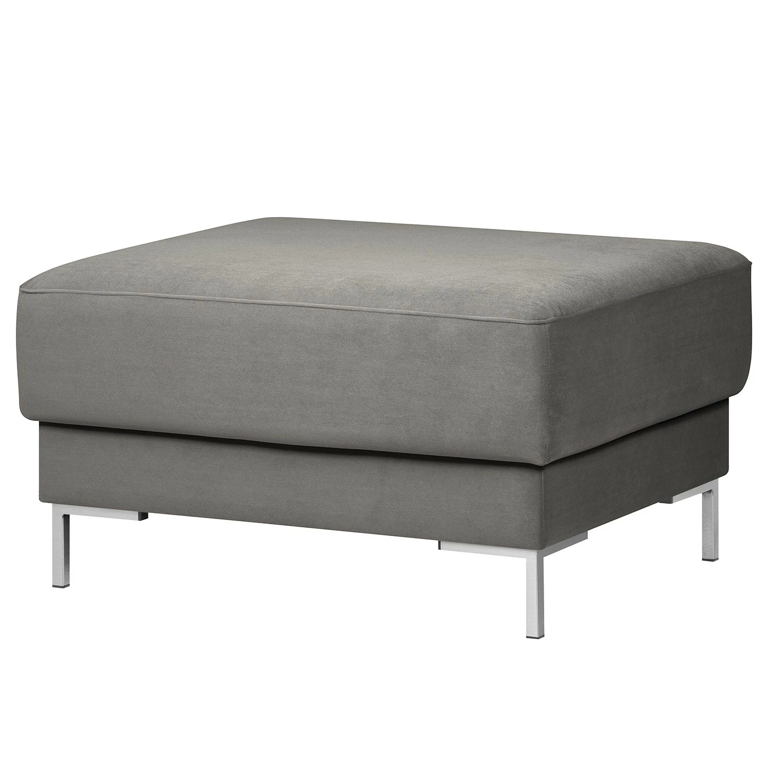 Fredriks Polsterhocker Summer - Samt Vaia: Grau 6 Fredriks Polsterhocker Summer - Samt Vaia: Grau – Bild 6