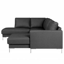 Fredriks Wohnlandschaft Summer Webstoff - Webstoff Mavie: Anthrazit - Longchair davorstehend rechts / Ottomane links -Wohnzimmermöbel boutique en ligne 1000279783 211217 13142300550 DETAILS P000000001000279783