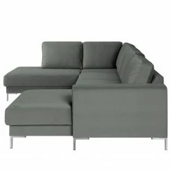 Fredriks Wohnlandschaft Summer Webstoff - Samt Vaia: Grau - Longchair davorstehend rechts / Ottomane links 27 Fredriks Wohnlandschaft Summer Webstoff - Samt Vaia: Grau - Longchair davorstehend rechts / Ottomane links -Wohnzimmermöbel boutique en ligne 1000279791 210730 10324500634 DETAILS P000000001000279791