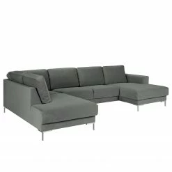 Fredriks Wohnlandschaft Summer Webstoff - Samt Vaia: Grau - Longchair davorstehend rechts / Ottomane links 29 Fredriks Wohnlandschaft Summer Webstoff - Samt Vaia: Grau - Longchair davorstehend rechts / Ottomane links -Wohnzimmermöbel boutique en ligne 1000279791 210730 10324500636 DETAILS P000000001000279791