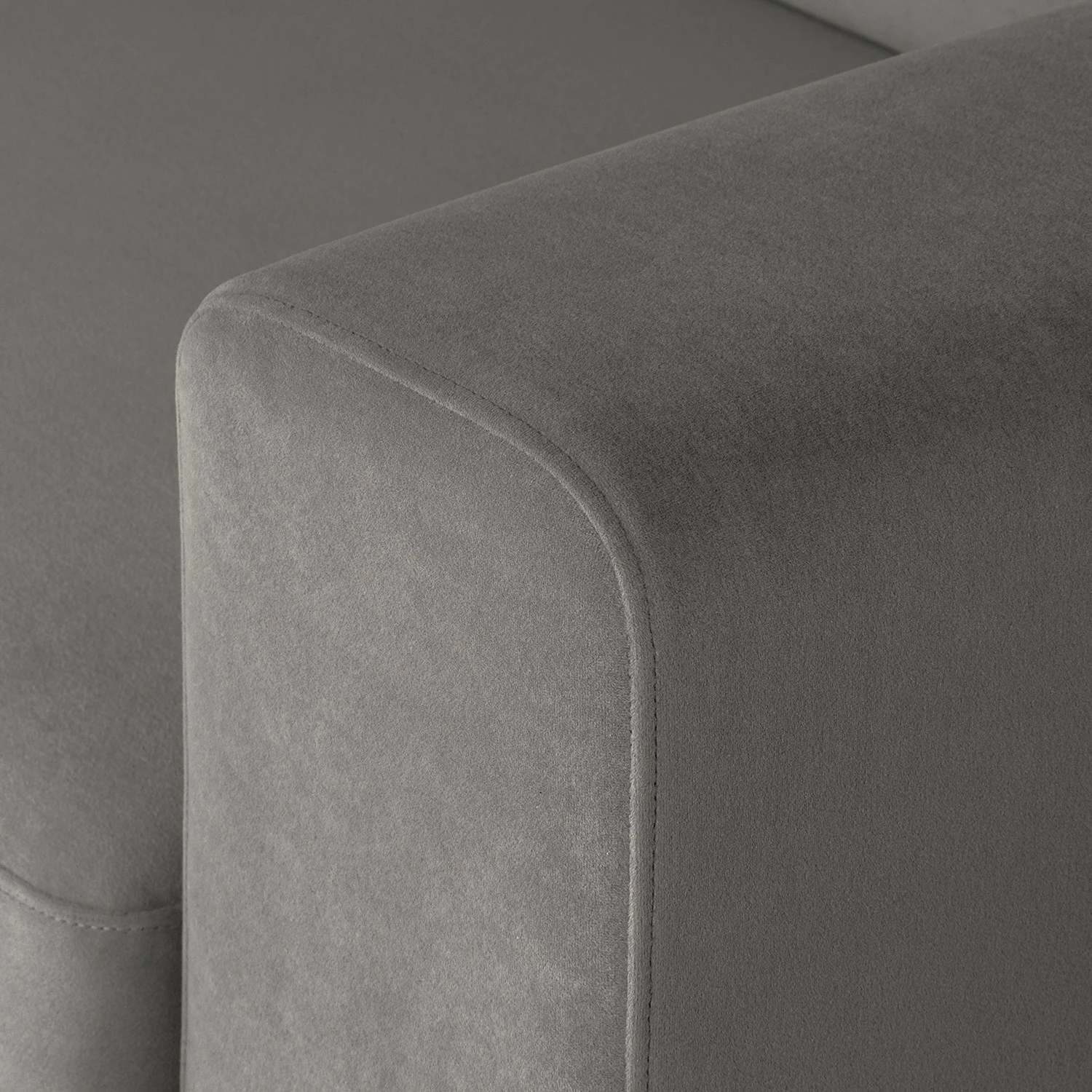 Fredriks Wohnlandschaft Summer Webstoff - Samt Vaia: Grau - Longchair davorstehend rechts / Ottomane links 19 Fredriks Wohnlandschaft Summer Webstoff - Samt Vaia: Grau - Longchair davorstehend rechts / Ottomane links – Bild 19