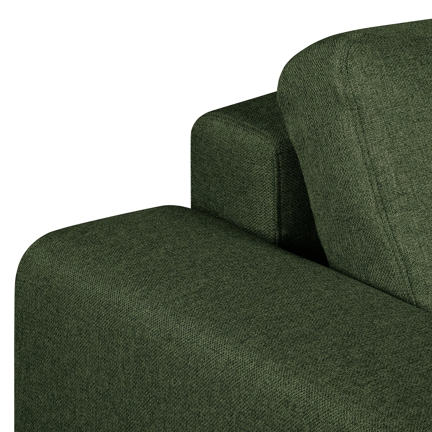 Fredriks Ecksofa Summer - Webstoff Mavie: Dunkelgrün - Longchair davorstehend rechts - Mit Schlaffunktion 7 Fredriks Ecksofa Summer - Webstoff Mavie: Dunkelgrün - Longchair davorstehend rechts - Mit Schlaffunktion – Bild 7