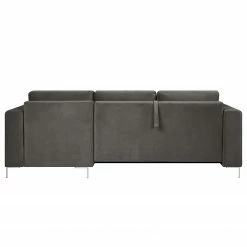 Fredriks Ecksofa Summer - Samt Vaia: Dunkelgrau - Longchair davorstehend rechts - Mit Schlaffunktion -Wohnzimmermöbel boutique en ligne 1000279810 211217 13144000873 DETAILS P000000001000279810