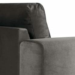 Fredriks Ecksofa Summer - Samt Vaia: Dunkelgrau - Longchair davorstehend rechts - Mit Schlaffunktion -Wohnzimmermöbel boutique en ligne 1000279810 211217 13144000906 DETAILS P000000001000279810