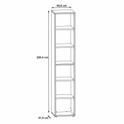 Fredriks Regal Kendrick III - Weiß / Grau -Wohnzimmermöbel boutique en ligne 1000280680 210813 08154600165 SKETCH DETAILS P000000001000280680 sketch