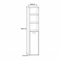Fredriks Regal Kendrick II - Weiß / Grau -Wohnzimmermöbel boutique en ligne 1000280686 210813 08154900223 SKETCH DETAILS P000000001000280686 sketch