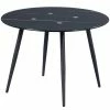 Red Living Couchtisch Medo I - Glas / Metall - Marmor Schwarz Dekor / Schwarz