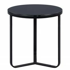 Loftscape Beistelltisch Borghi - Glas / Metall - Schwarz