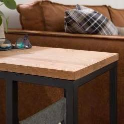 Ars manufacti Beistelltisch Montverde III - Eiche massiv / Metall - Eiche -Wohnzimmermöbel boutique en ligne 1000281307 220126 06123800070 DETAILS P000000001000281307