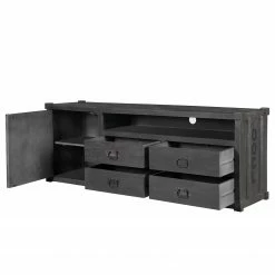 Wolf-Möbel TV-Lowboard Container II - Akazie Grau -Wohnzimmermöbel boutique en ligne 1000281791 220615 031 DETAILS P000000001000281791