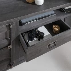 Wolf-Möbel TV-Lowboard Container II - Akazie Grau -Wohnzimmermöbel boutique en ligne 1000281791 220621 023 MOOD DETAILS P000000001000281791 mood