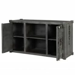 Wolf-Möbel TV-Lowboard Container I - Akazie massiv - Akazie Grau -Wohnzimmermöbel boutique en ligne 1000281798 220615 031 DETAILS P000000001000281798