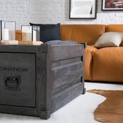 Wolf-Möbel Couchtisch Container I - Akazie Grau -Wohnzimmermöbel boutique en ligne 1000281800 220726 035 DETAILS P000000001000281800