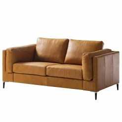 Wohnzimmermöbel boutique en ligne 15 Studio Copenhagen 2-Sitzer Sofa COSO Classic+ - Echtleder Taru: Hellbraun - Schwarz
