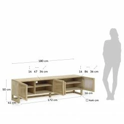 Loftscape TV-Lowboard Risley - Mindi massiv / Rattan 23 Loftscape TV-Lowboard Risley - Mindi massiv / Rattan -Wohnzimmermöbel boutique en ligne 1000282689 210729 06154300054 SKETCH DETAILS P000000001000282689 sketch
