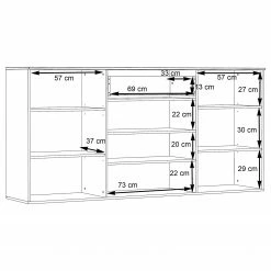 Loftscape Sideboard Corey - Inkl. Beleuchtung - Eiche Dekor / Grau 17 Loftscape Sideboard Corey - Inkl. Beleuchtung - Eiche Dekor / Grau -Wohnzimmermöbel boutique en ligne 1000282740 211109 144351000549 SKETCH DETAILS P000000001000282740 sketch