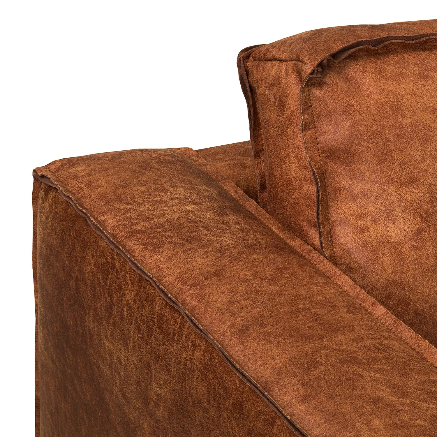 Ars manufacti Sofa Hanks (2-Sitzer) - Antiklederlook - Microfaser Yaka: Cognac 8 Ars manufacti Sofa Hanks (2-Sitzer) - Antiklederlook - Microfaser Yaka: Cognac – Bild 8