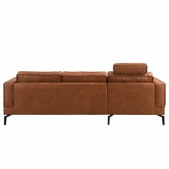 Ars manufacti Ecksofa Hanks - Antiklederlook - Microfaser Yaka: Cognac - Longchair davorstehend links -Wohnzimmermöbel boutique en ligne 1000283536 210817 15274000891 DETAILS P000000001000283536