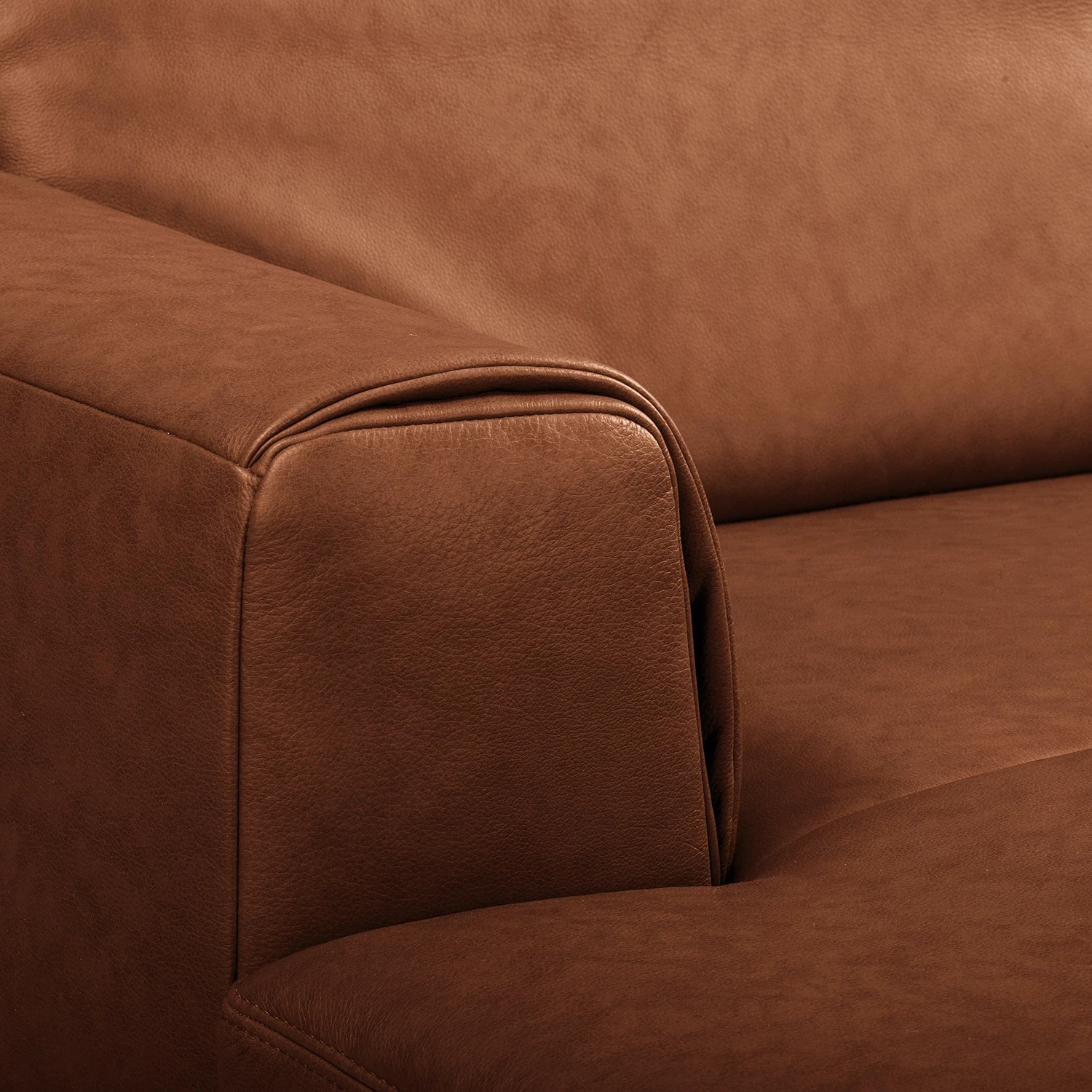 Ars manufacti Ecksofa Kalies - Echtleder - Echtleder Padme: Cognac - Longchair davorstehend links - Sitztiefenverstellung 12 Ars manufacti Ecksofa Kalies - Echtleder - Echtleder Padme: Cognac - Longchair davorstehend links - Sitztiefenverstellung – Bild 12