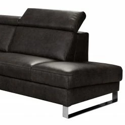 Ars manufacti Ecksofa Magas - Echtleder - Echtleder Padme: Schwarz - Ottomane davorstehend rechts - Relaxfunktion -Wohnzimmermöbel boutique en ligne 1000283584 210817 15264800161 DETAILS P000000001000283584