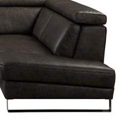 Ars manufacti Ecksofa Magas - Echtleder - Echtleder Padme: Schwarz - Ottomane davorstehend rechts - Relaxfunktion -Wohnzimmermöbel boutique en ligne 1000283584 210817 15264900176 DETAILS P000000001000283584