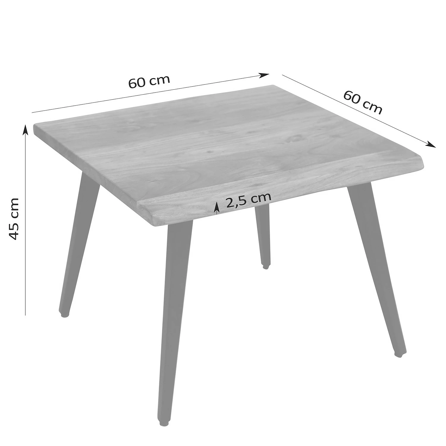 Fredriks Couchtisch Berapi - Akazie massiv / Metall - Akazie / Schwarz 6 Fredriks Couchtisch Berapi - Akazie massiv / Metall - Akazie / Schwarz – Bild 6