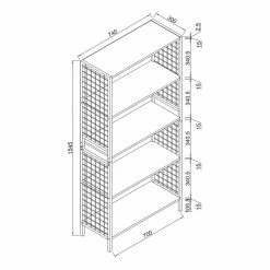 Red Living Regal Welford - Braun / Schwarz -Wohnzimmermöbel boutique en ligne 1000283952 220401 500 SKETCH DETAILS P000000001000283952 sketch