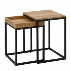 Red Living Beistelltisch Tuxford I (2er-Set) - Hellbraun