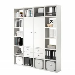 Fredriks Aktenregal-Kombination Emporio - Lack Weiß