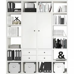 Fredriks Aktenregal-Kombination Emporio - Lack Weiß -Wohnzimmermöbel boutique en ligne 1000284223 211012 16544700085 DETAILS P000000001000284223