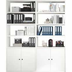 Fredriks Aktenregal-Kombination Emporio II - Lack Weiß -Wohnzimmermöbel boutique en ligne 1000284225 211012 16544700094 DETAILS P000000001000284225