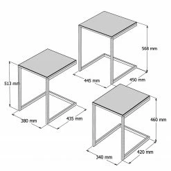 Red Living Beistelltisch Elyrie (3er-Set) - Kiefer massiv / Metall - Kiefer / Schwarz 9 Red Living Beistelltisch Elyrie (3er-Set) - Kiefer massiv / Metall - Kiefer / Schwarz -Wohnzimmermöbel boutique en ligne 1000284309 210809 06081500017 SKETCH DETAILS P000000001000284309 sketch