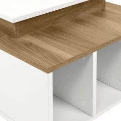 Loftscape Couchtisch Garala - Weiß / Walnuss Hell Dekor -Wohnzimmermöbel boutique en ligne 1000284331 210809 06082700037 DETAILS P000000001000284331