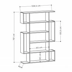 Red Living Regal Rioca - Eiche Sonoma Dekor / Anthrazit -Wohnzimmermöbel boutique en ligne 1000284333 210809 06082800048 SKETCH DETAILS P000000001000284333 sketch