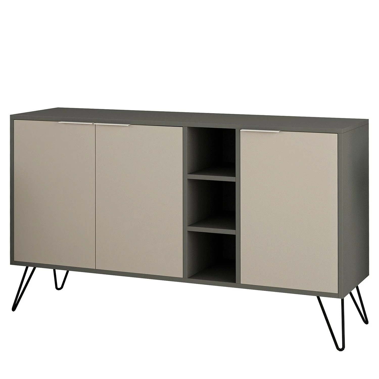 Loftscape Sideboard Caceres - Metall - Mocha / Grau 1 Loftscape Sideboard Caceres - Metall - Mocha / Grau