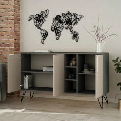 Loftscape Sideboard Caceres - Metall - Mocha / Grau 6 Loftscape Sideboard Caceres - Metall - Mocha / Grau -Wohnzimmermöbel boutique en ligne 1000284344 210809 06083400098 MOOD DETAILS P000000001000284344 mood
