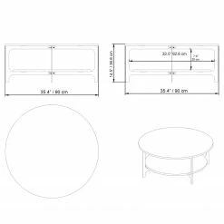 Loftscape Couchtisch Venla - Metall - Marmor Schwarz Dekor -Wohnzimmermöbel boutique en ligne 1000284346 210809 06083400106 SKETCH DETAILS P000000001000284346 sketch