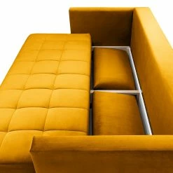 Loftscape Schlafsofa Bristol - Samt - Samt Ravi: Senfgelb -Wohnzimmermöbel boutique en ligne 1000284406 210810 14504700058 DETAILS P000000001000284406