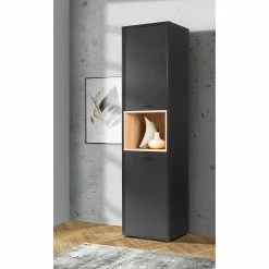 Loftscape Schrank Mazzo - Schwarz / Eiche Artisan Dekor -Wohnzimmermöbel boutique en ligne 1000285803 210819 12212500066 MOOD DETAILS P000000001000285803 mood