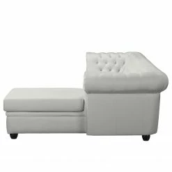 Ecksofa Dormir - Webstoff Sogol: Lichtgrau - Breite: 265 cm - Ottomane davorstehend rechts -Wohnzimmermöbel boutique en ligne 1000287625 210910 11435400732 DETAILS P000000001000287625