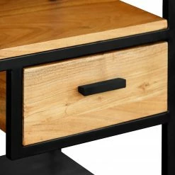 Ars manufacti Regal Conjo II - Akazie massiv / Eisen - Akazie / Schwarz -Wohnzimmermöbel boutique en ligne 1000287810 220517 035 DETAILS P000000001000287810