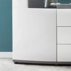 Loftscape Sideboard Intento I - Hochglanz Weiß / Anthrazit -Wohnzimmermöbel boutique en ligne 1000288186 210827 12095600053 DETAILS P000000001000288186