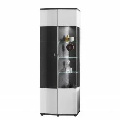 Loftscape Wohnwand Intento II (4-teilig) - Hochglanz Weiß / Anthrazit -Wohnzimmermöbel boutique en ligne 1000288190 210827 12095900104 DETAILS P000000001000288190