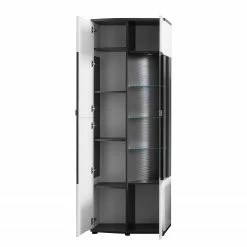 Loftscape Wohnwand Intento II (4-teilig) - Hochglanz Weiß / Anthrazit -Wohnzimmermöbel boutique en ligne 1000288190 210827 12095900105 DETAILS P000000001000288190